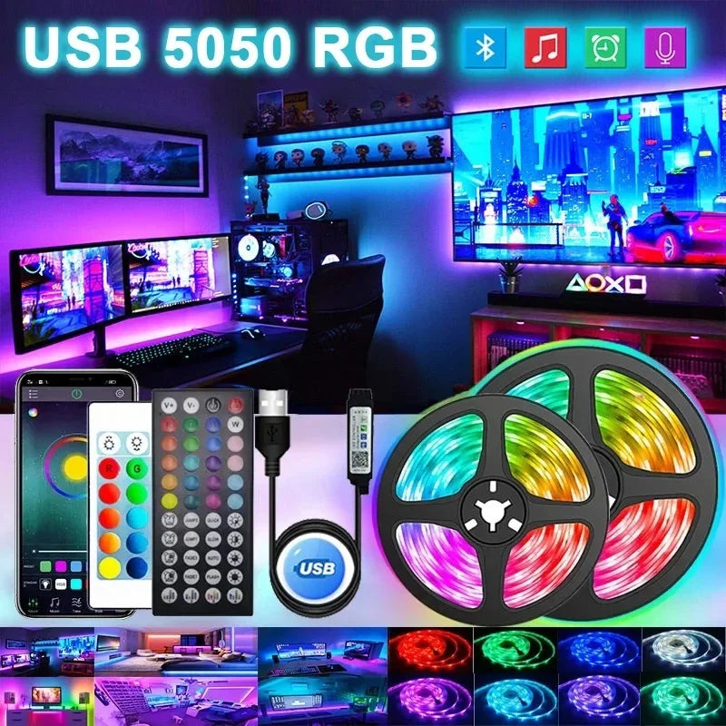 USB LED STRIPE MIT FARBWECHSEL - RGB LICHT FÜR RAUMDEKORATION & TV-HINTERGRUNDBELEUCHTUNG | Karnz