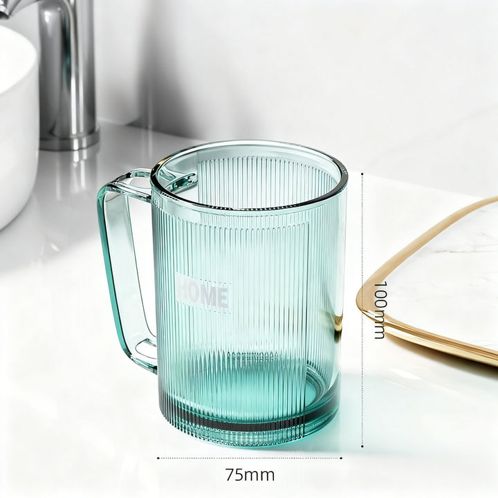 Zahnputzbecher mit Griff, Kunststoff, 51–100 ml