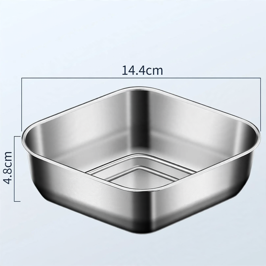 Edelstahl-Dampfgareinsatz mit Trennwand