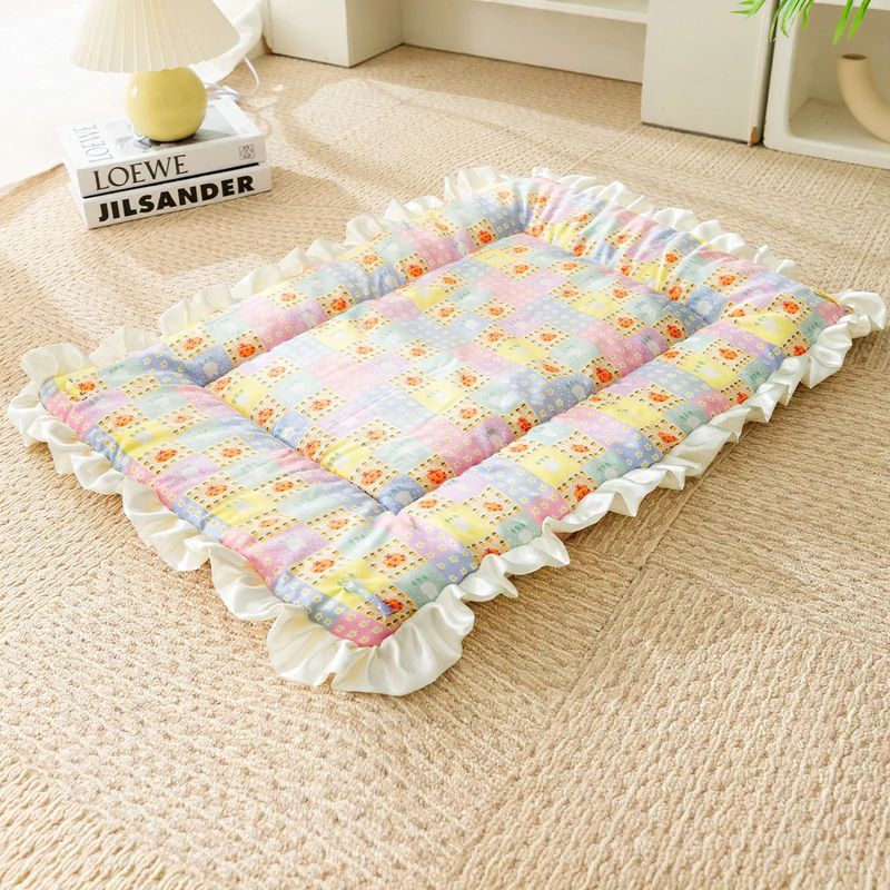 Flanell-Haustierdecke mit Cartoon-Motiven