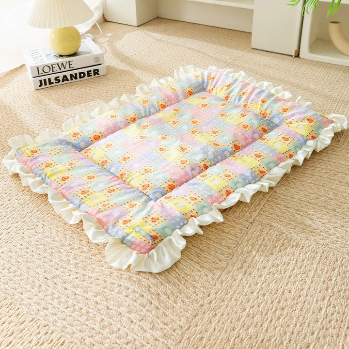 Flanell-Haustierdecke mit Cartoon-Motiven