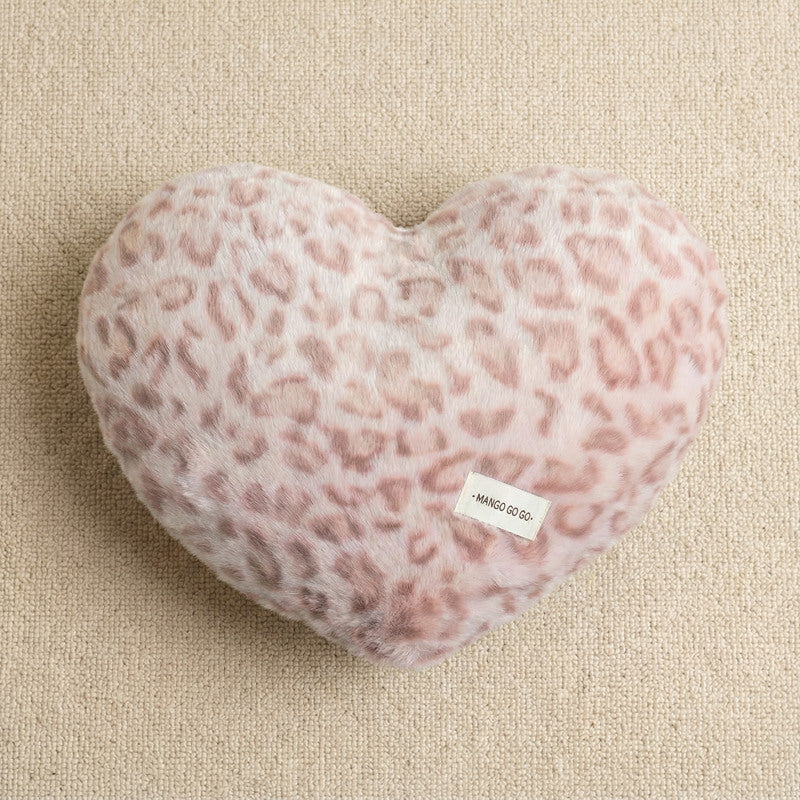 Dekokissen mit Leopardenmuster, Plüsch
