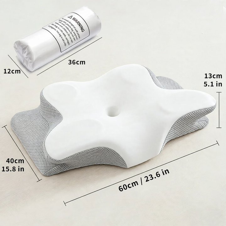 Nackenstützkissen aus Gedächtnisschaum, Schmetterlingsform