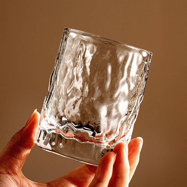 Glastassen, ca. 200 ml, mit Wellenmuster