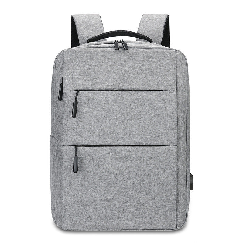 Erweiterbare Canvas-Rucksack mit USB, bis 20 L, 16 Zoll
