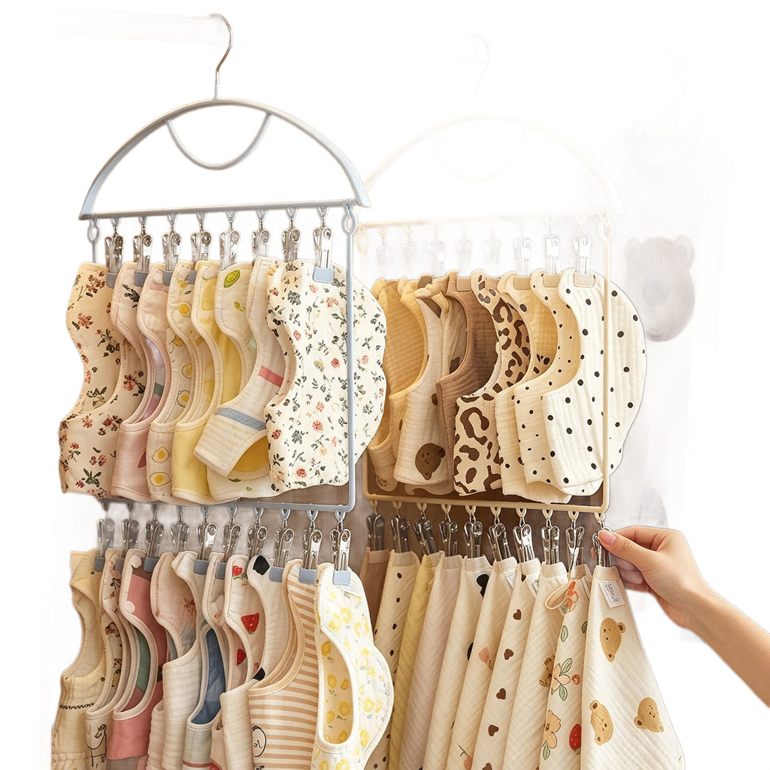 Wäscheständer mit Mehrfach-Klammern für Babykleidung