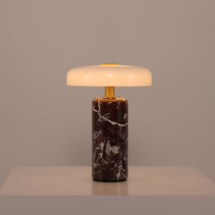 Tragbare Tischleuchte, Marmor, LED, Touchschalter
