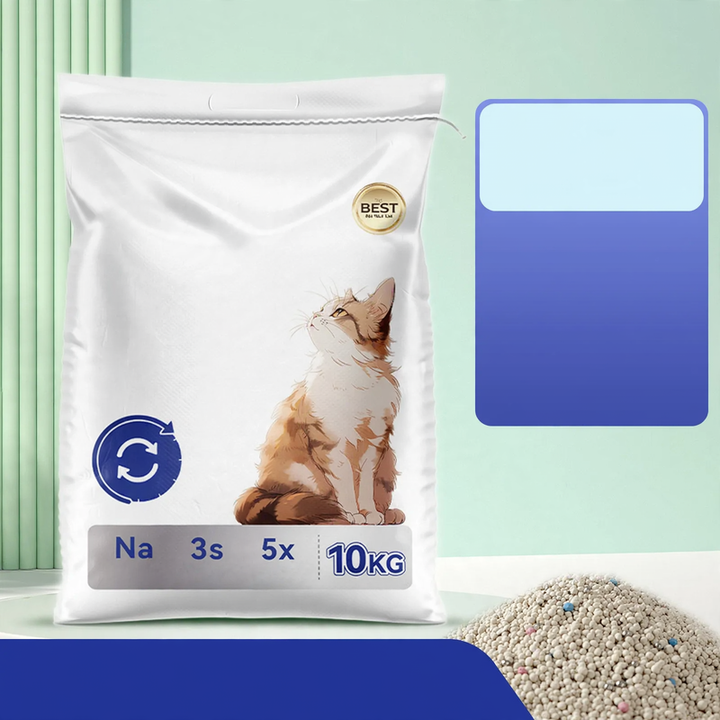 Tofu-Katzenstreu mit Bentonit-Mischung