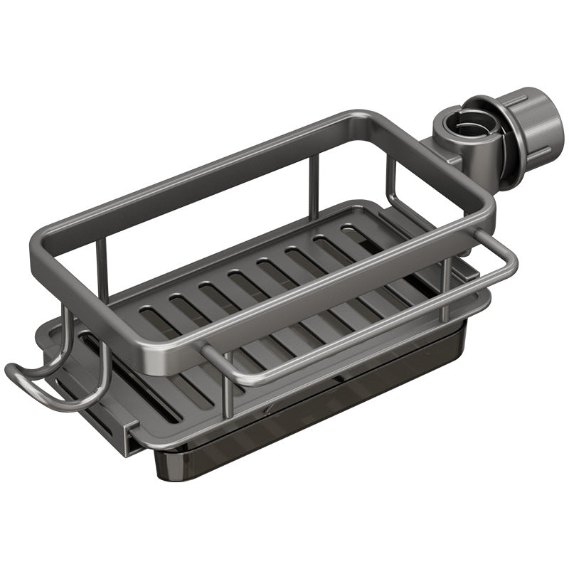 Aluminium-Spülbecken-Organizer mit Ablaufschale