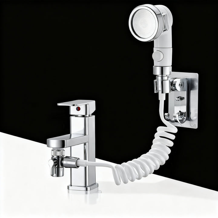 Wasserhahn-Aufsatz mit Duschkopf und Filterung