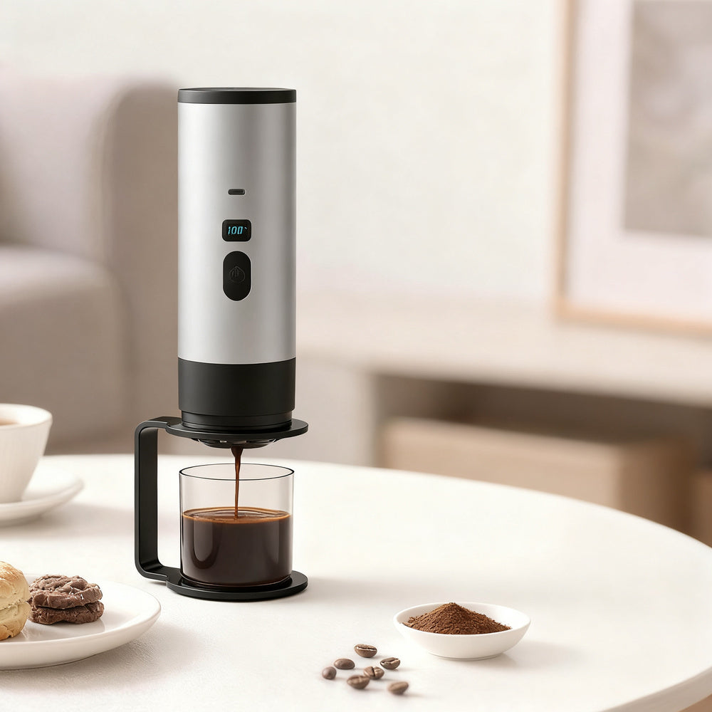 Tragbare Espresso-Kaffeemaschine mit Akku, 0,5 L