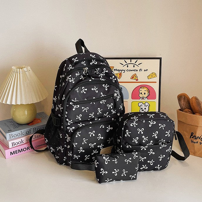 Damen-Rucksack-Set, 3-teilig, Nylon, große Kapazität