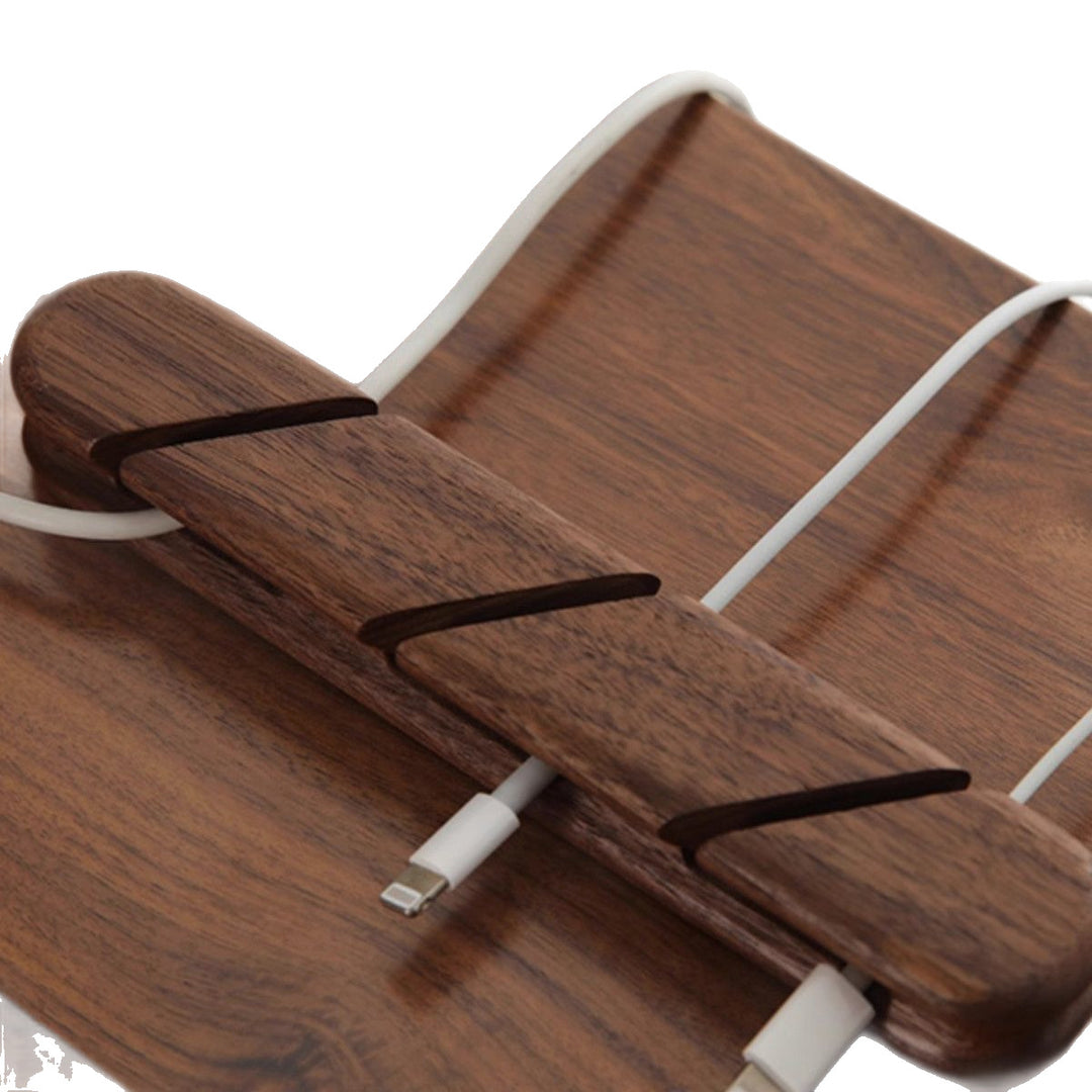 Kabelorganizer aus Holz, Modell K009
