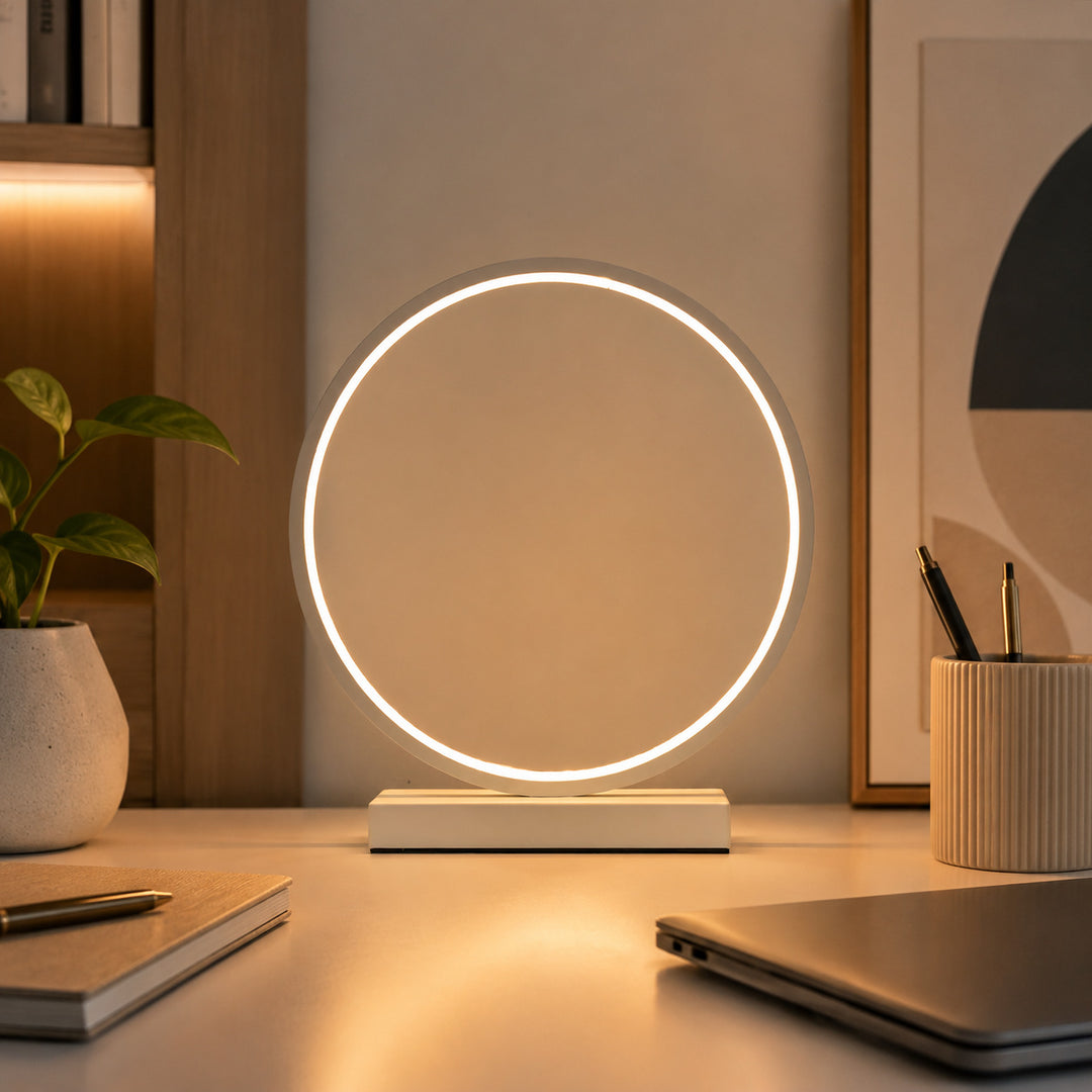 Ringlicht mit RGB-Farbwechsel, Aluminiumsockel
