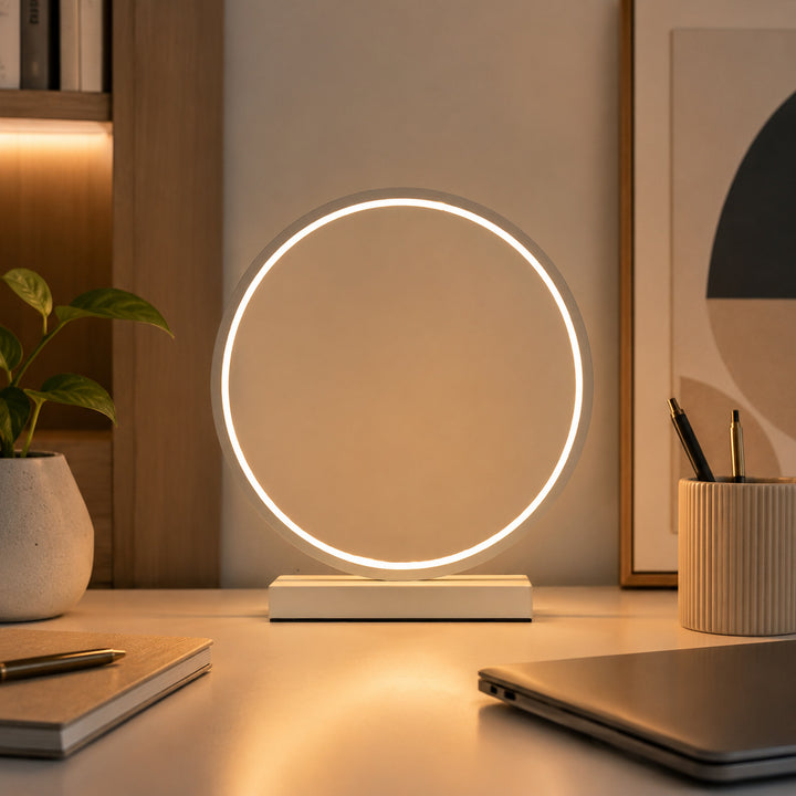 Ringlicht mit RGB-Farbwechsel, Aluminiumsockel