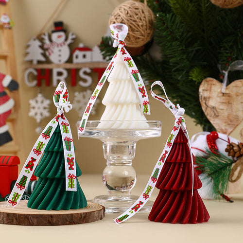 Weihnachtsbaum-Duftkerze aus Sojawachs