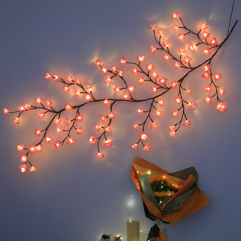 LED-Dekoleuchte mit Kirschblüten-Design