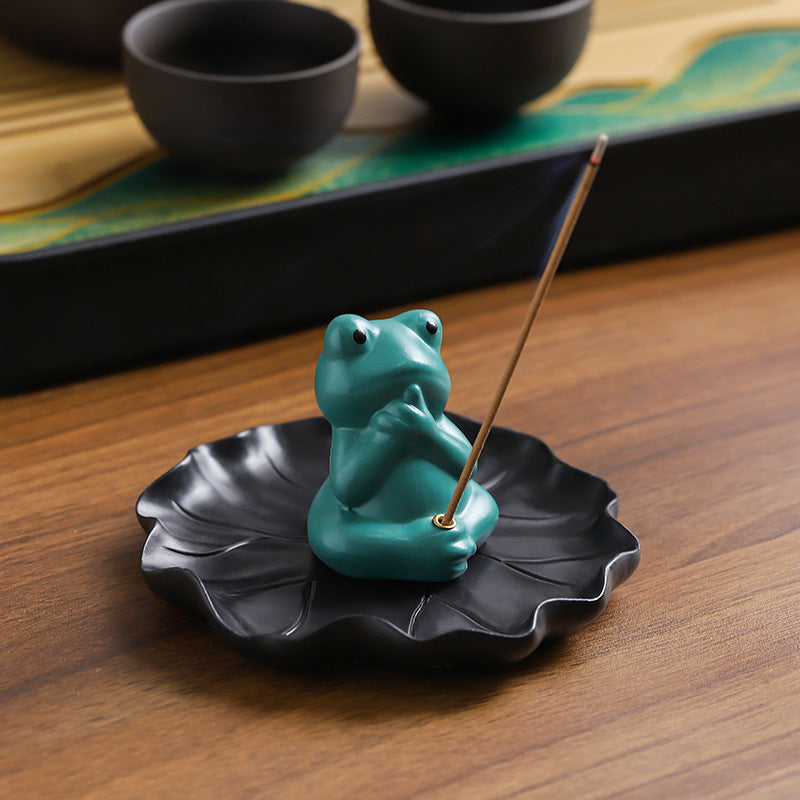 Frosch-Räucherstäbchenhalter, niedlich