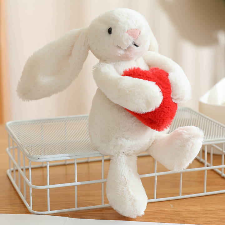 Plüsch-Hase mit Herz, Kuscheltier