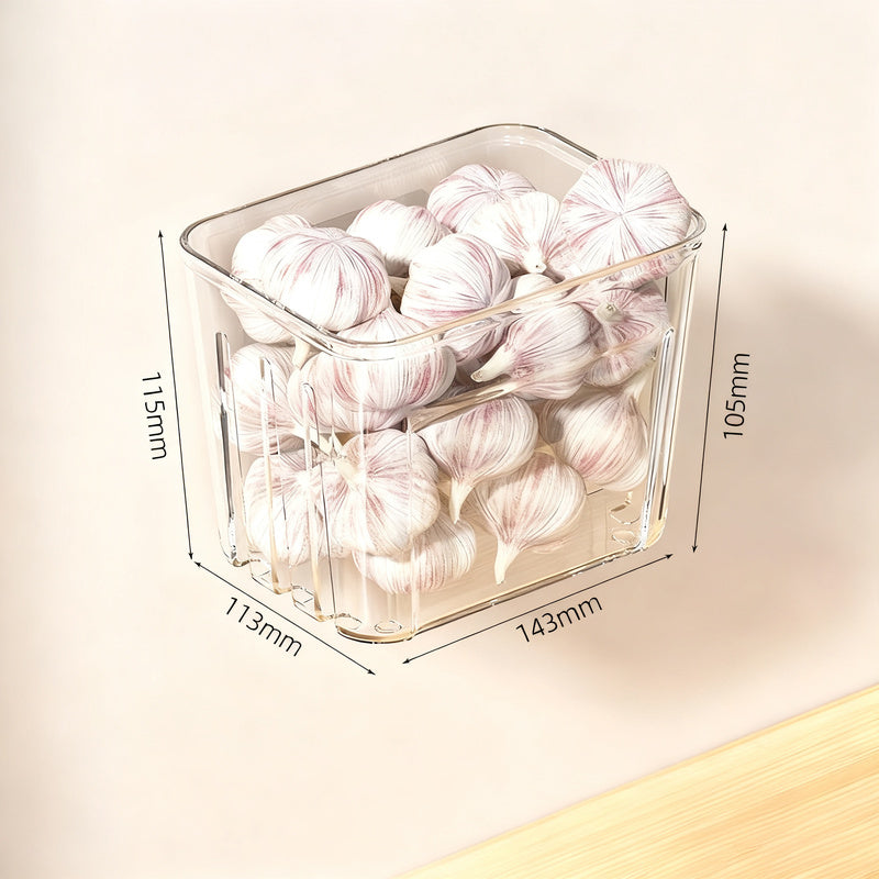 Aufbewahrungsbox für Knoblauch, Ingwer und Zwiebeln