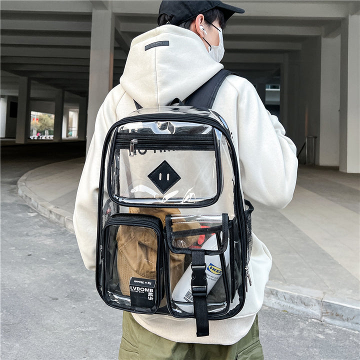 Transparenter PVC-Rucksack, wasserfest