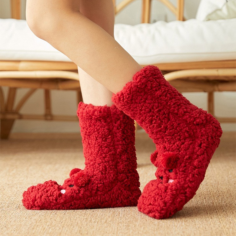 Warme, flauschige Bärensocken | Karnz