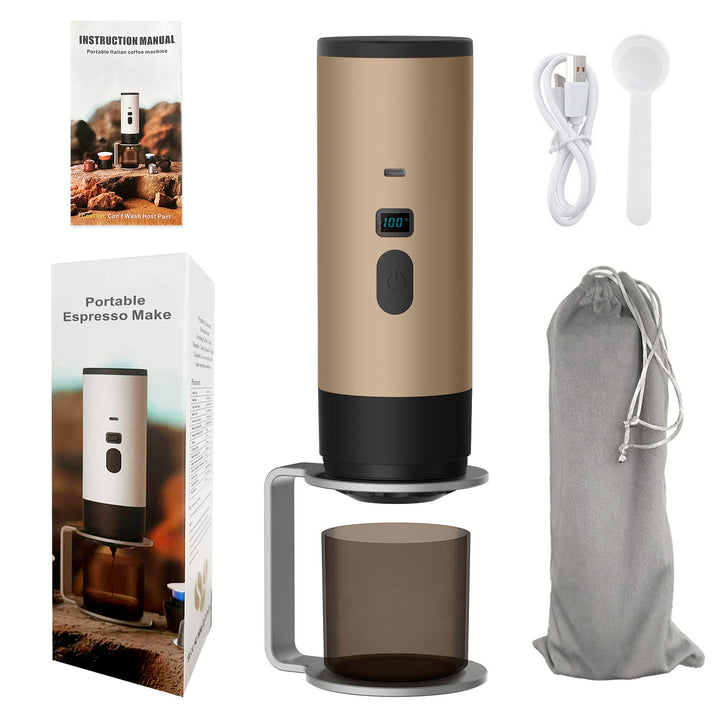 Tragbare Espresso-Kaffeemaschine mit Akku, 0,5 L