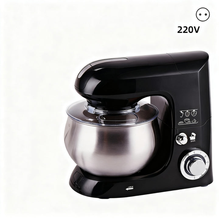 Küchenmaschine 5 L, Edelstahl, mehrere Stecker
