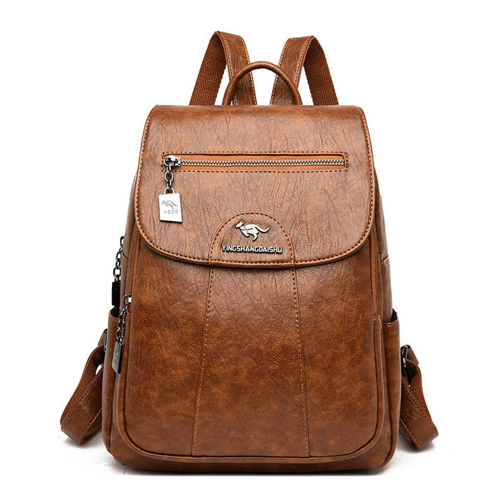 Damen-Rucksack, PU-Leder, Vintage-Stil