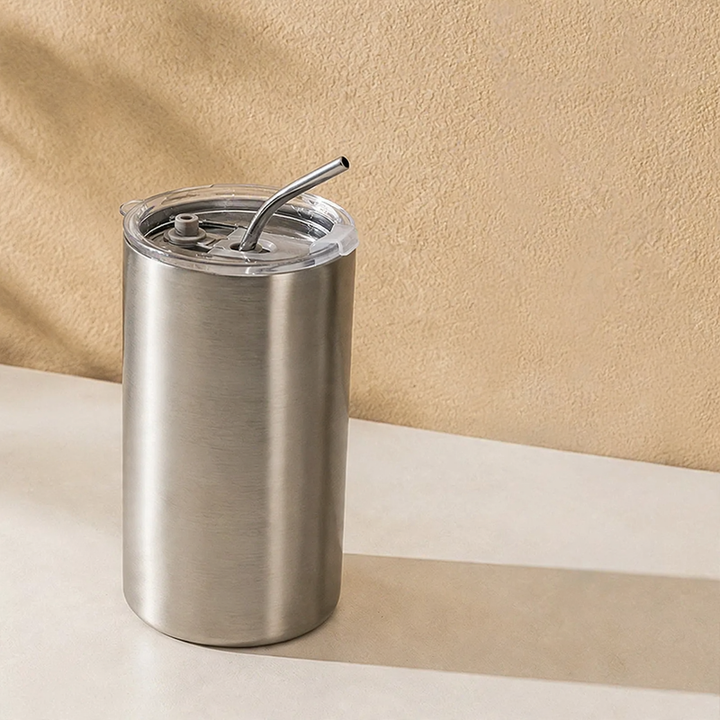 Isolierbecher 350–600 ml mit Doppelwand und Trinkdeckel