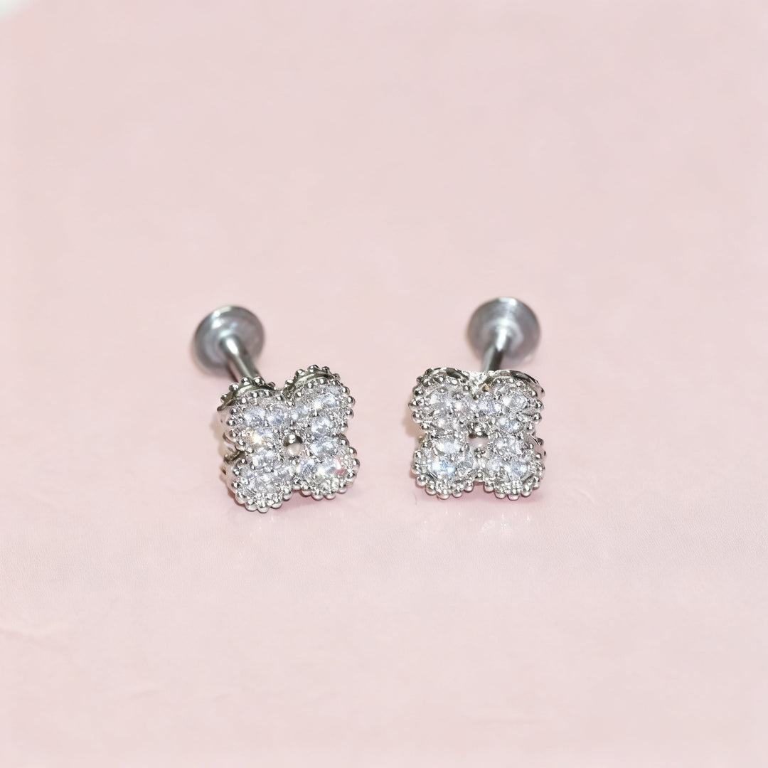 Lippenstecker Edelstahl mit Strass, verschiedene Größen