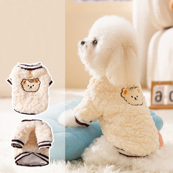 Fleece-Kleidung für Hunde und Katzen, zwei Beine, Winter