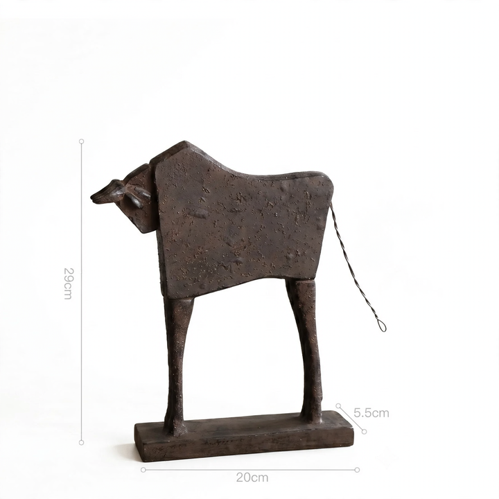 Tierskulptur aus Harz, Pferd oder Rind