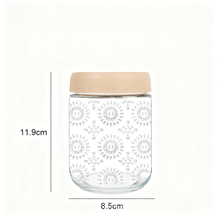 Glasdose mit Deckel, 500 ml