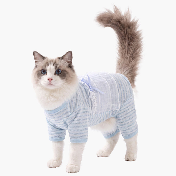 Katzen-Bauchschutz, dünn, vier Beine, Sommer
