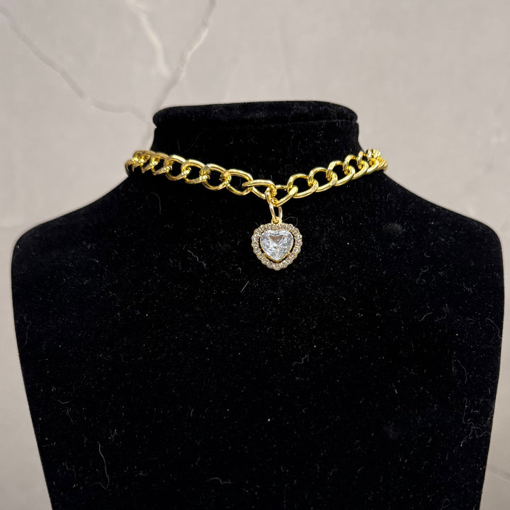 Halsband mit Kristallen und Perlen für Katzen und Hunde
