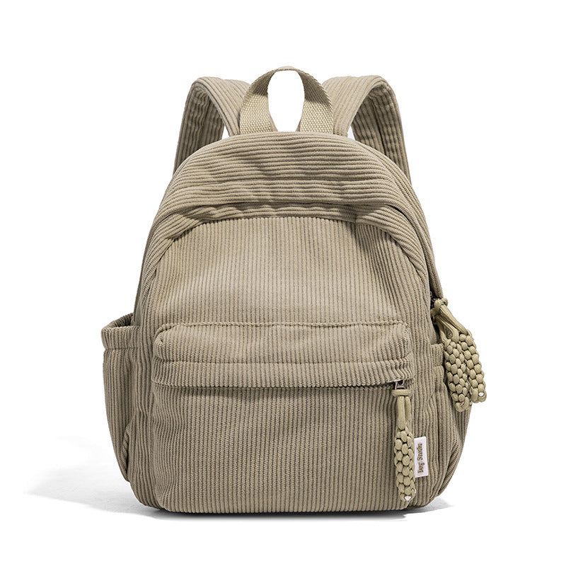 Cord-Rucksack, klein, Damen, strapazierfähig