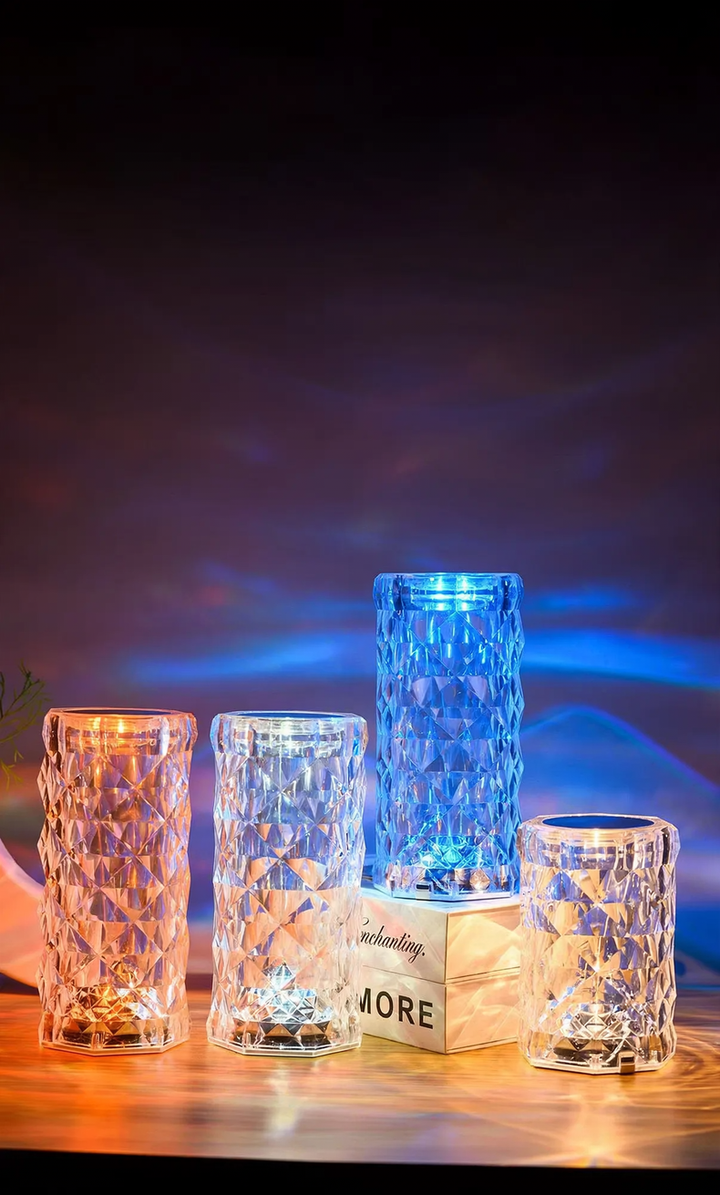 LED-Kristallleuchte mit Farbwechsel und Fernbedienung