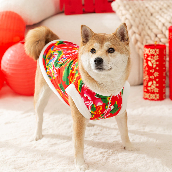 Wintermantel für Hunde, Flanell, zweibeining
