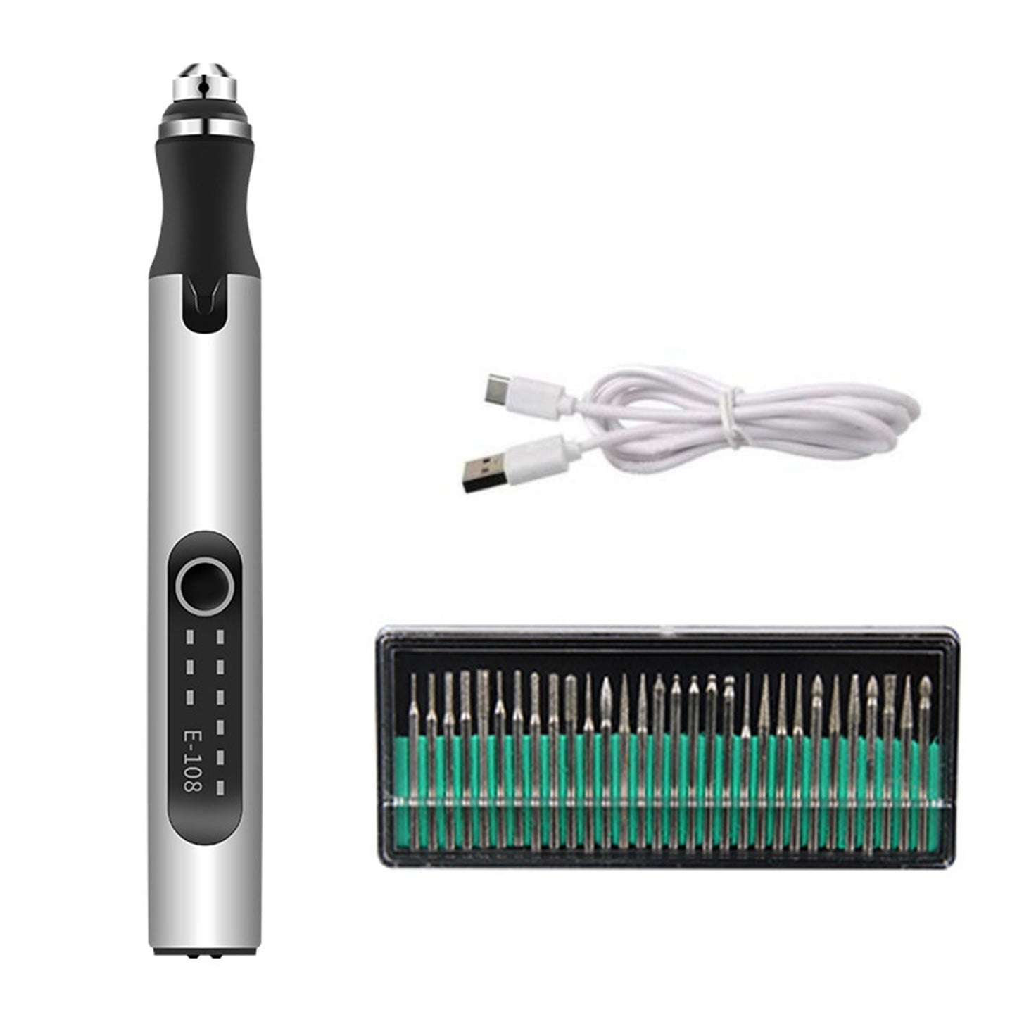 Gravurstift - geeignet für Anfänger - benutzerfreundlich und intuitiv - 200g. - Inklusive USB-C Schnellladungskabel - Wanduhr | Karnz