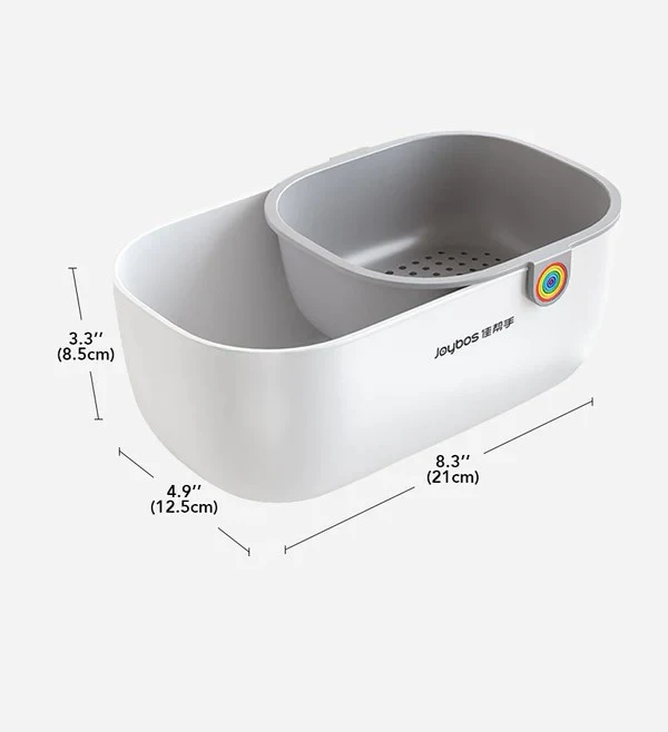 Praktische Snackschüssel | 2-stufiges Design für sauberes Snacken | Karnz