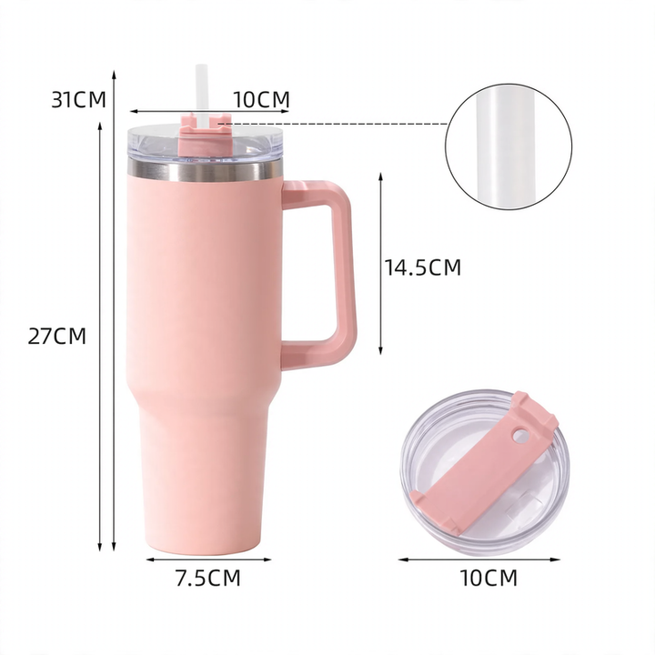 Isolierbecher mit Henkel, 30/40 oz