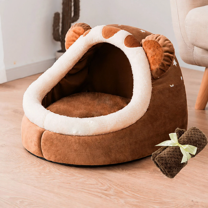 Katzenbett, halbgeschlossen, waschbar, ganzjährig