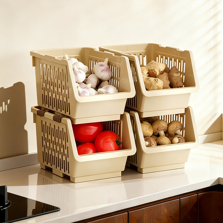 Stapelbare Aufbewahrungsbox aus PET, Modell 26YM.7465