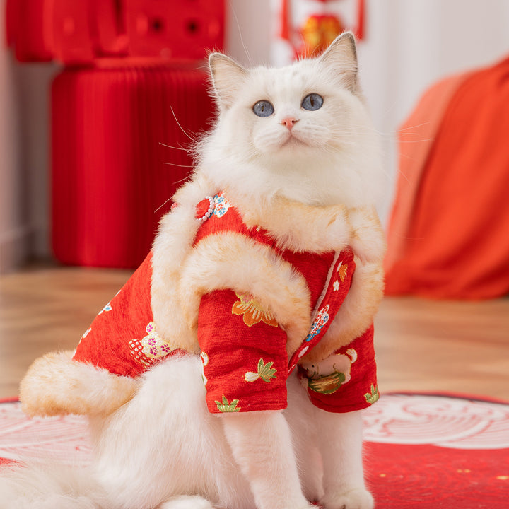 Chinesische Winterjacke für Katzen und Hunde