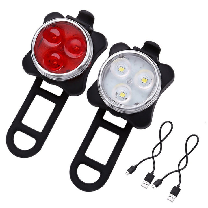 Fahrrad-Lichtset, COB-Rücklicht, USB-aufladbar