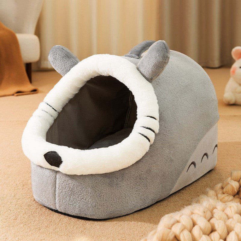 Katzenbett, halbgeschlossen, waschbar, ganzjährig