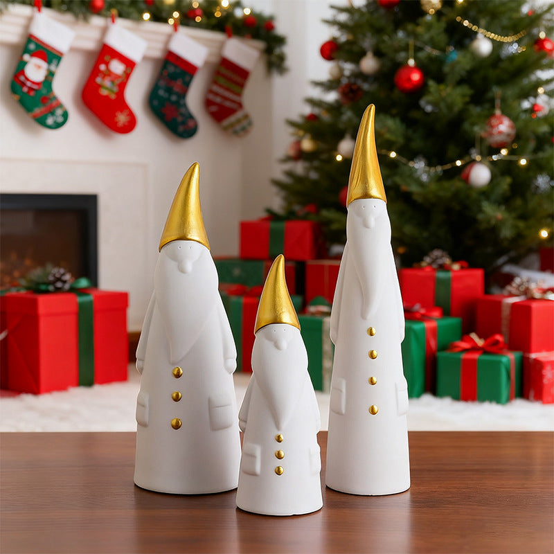 Weihnachtsmann-Figuren-Set, 3er Kombination