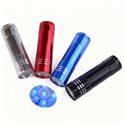 UV-Taschenlampe mit Aluminium-Gehäuse