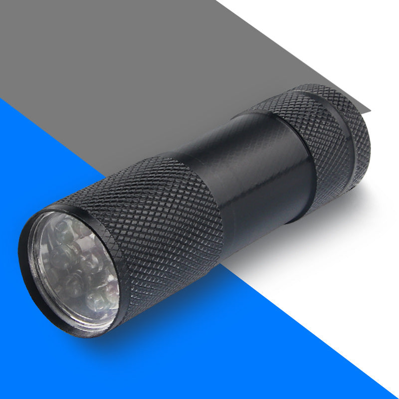UV-Taschenlampe mit Aluminium-Gehäuse